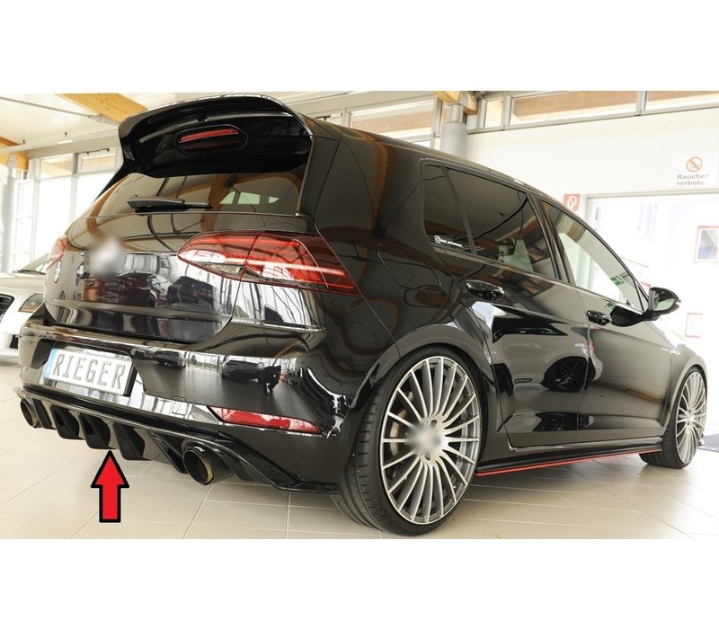 GTI Look Diffuser for Volkswagen Golf 7.5 Facelift / R line / GTI / GTD / GTE