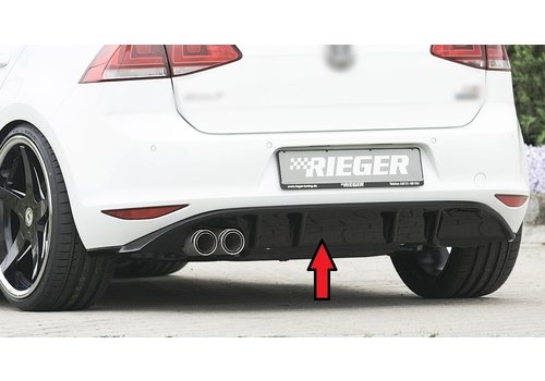 Rieger Tuning Aggressive Diffuser for Volkswagen Golf 7 / GTD / GTE