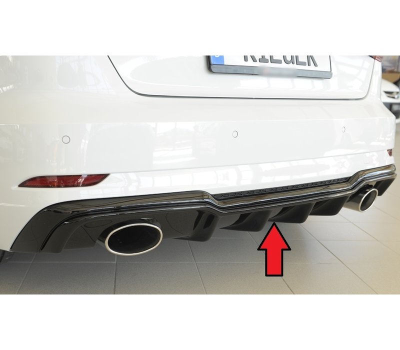 RS3 Look Diffuser voor Audi A3 8V S line & S3