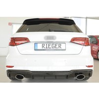 RS3 Look Diffuser voor Audi A3 8V S line & S3