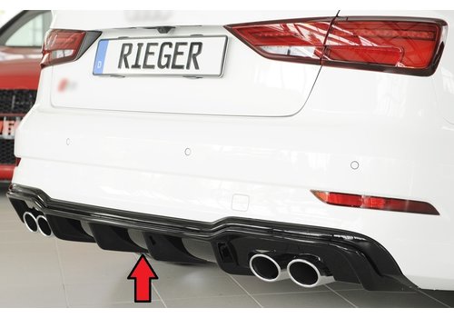 Rieger Tuning S3 Look Diffuser for Audi S3 8V / S line