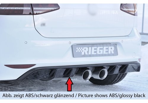 Rieger Tuning R20 Look Diffuser for Volkswagen Golf 7 R /  R line