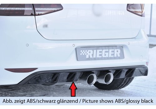 Rieger Tuning R20 Look Diffuser voor Volkswagen Golf 7 R / R line