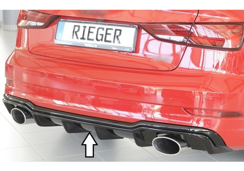 Rieger Tuning RS3 Look Diffuser for Audi S3 8V / S line