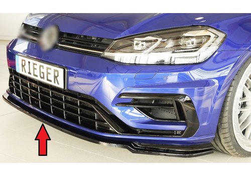 Rieger Tuning Front Splitter voor Volkswagen Golf 7 Facelift R / R line