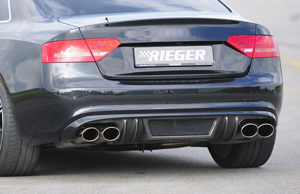 Rieger Tuning RS5 Look Diffuser For Audi A5 8T Coupe Cabrio, 40% OFF