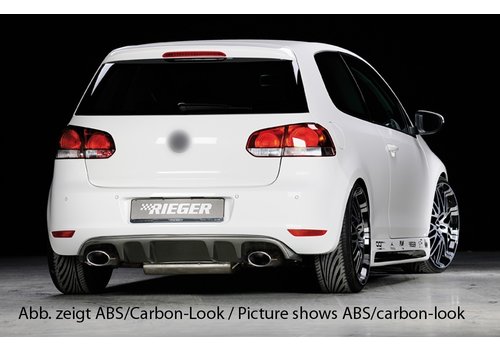 Rieger Tuning RS Look V2 Diffuser for Volkswagen Golf 6 GTI / GTD