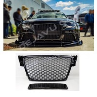 RS4 Look Front Grill Black Edition for Audi A4 B8