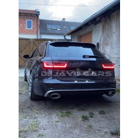 RS6  Look Diffuser + Exhaust tail pipes for Audi A6 C7 4G / S line / S6