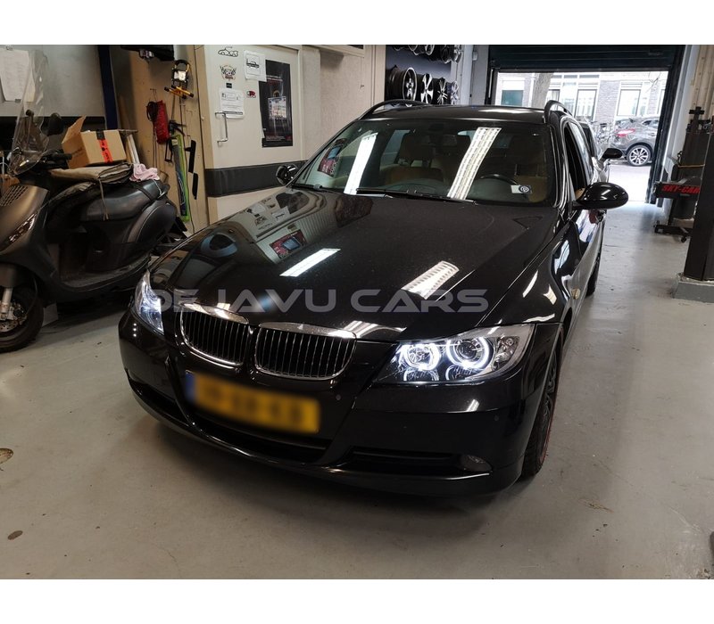 Xenon look Scheinwerfer mit LED Angel Eyes für BMW 3 Serie E90 / E91