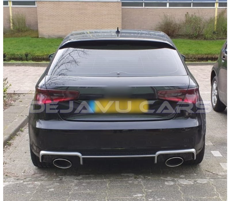 RS3 Look Diffuser for Audi A3 8V (standard rear bumper)