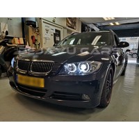 Xenon look Headlights with LED Angel Eyes for BMW 3 Series E90 / E91