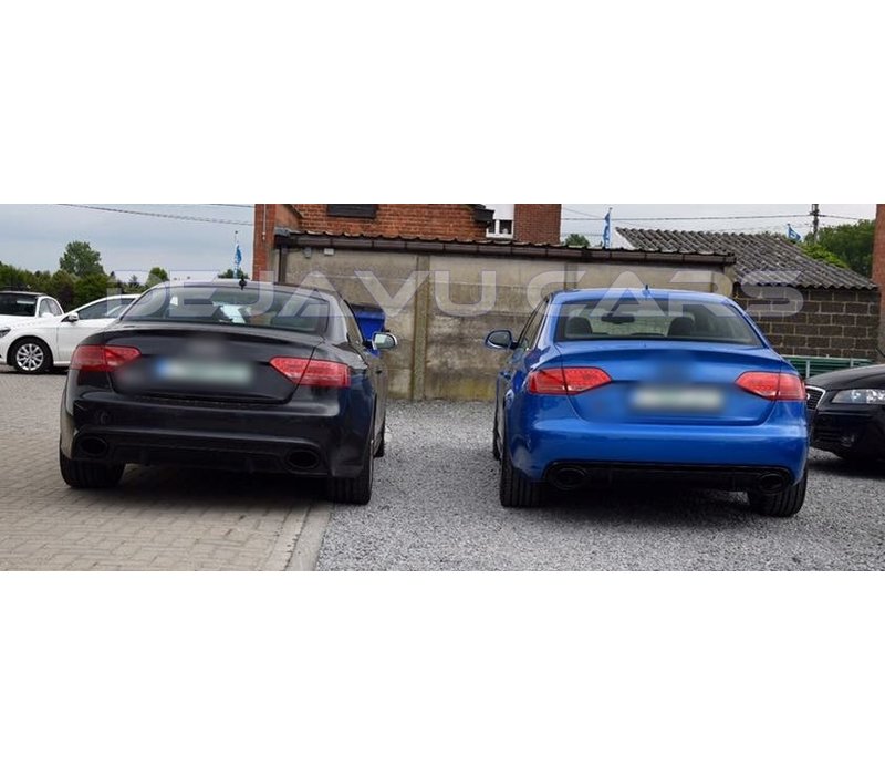 RS5 Look Achterbumper voor Audi A5 8T Coupe & Cabrio