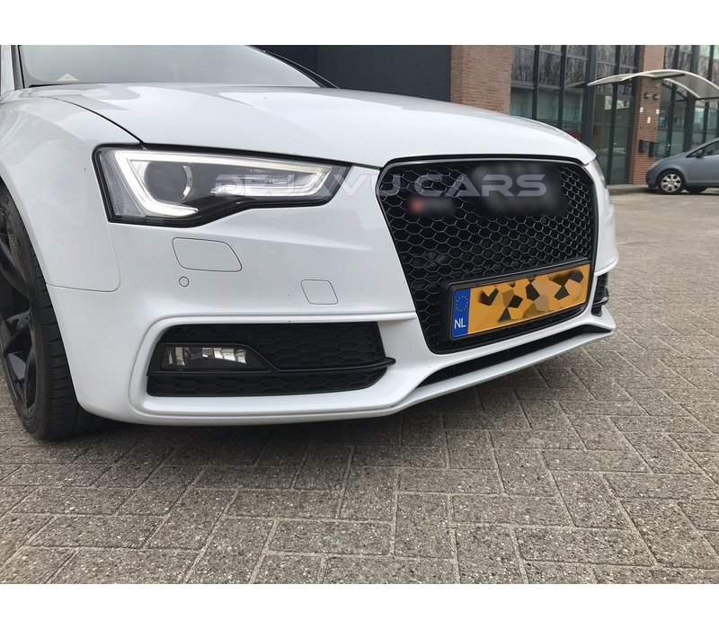 RS5 Look Kühlergrill Black Edition für Audi A5 B8