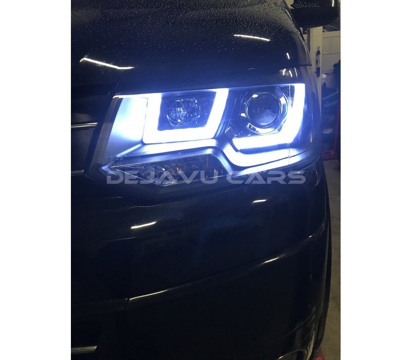 U-LED Xenon Look Scheinwerfer für Volkswagen Transporter T5