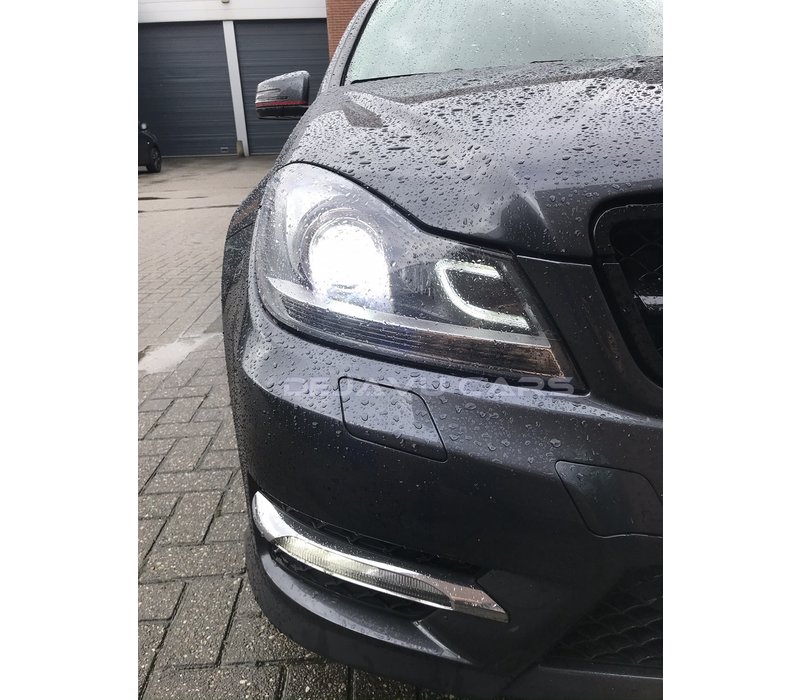 Bi Xenon Look LED Headlights for Mercedes Benz CClass W204 Facelift