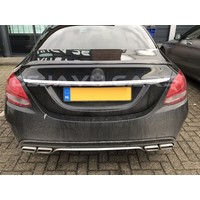 C63S AMG Look Heckspoiler für Mercedes Benz C Klasse W205 Limousine