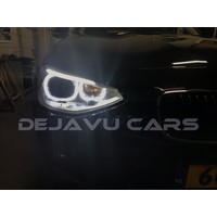 LED Scheinwerfer Bi Xenon look mit Angel Eyes für BMW 1 Serie F20 / F21