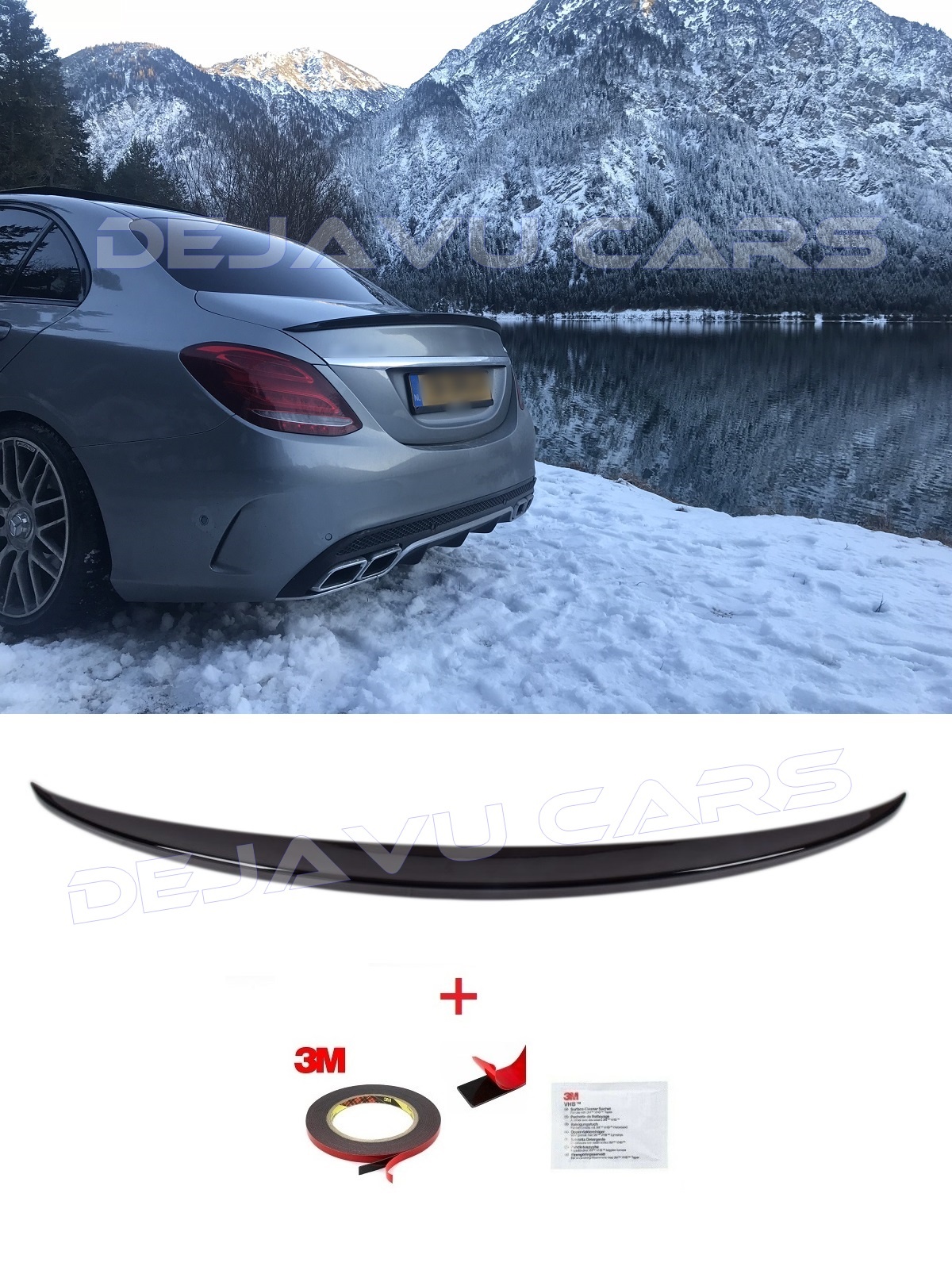 AMG Look Tailgate spoiler for Mercedes Benz C Class W205 Sedan 