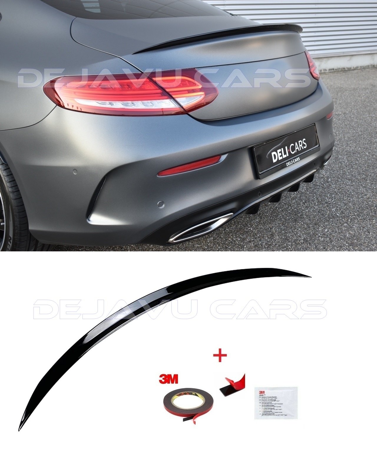 C63S AMG Look Tailgate spoiler for Mercedes Benz C Class C205