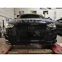 RS3 Look Frontgrill Glans zwart Piano Black Edition voor Audi A3 8V, S-line, S3