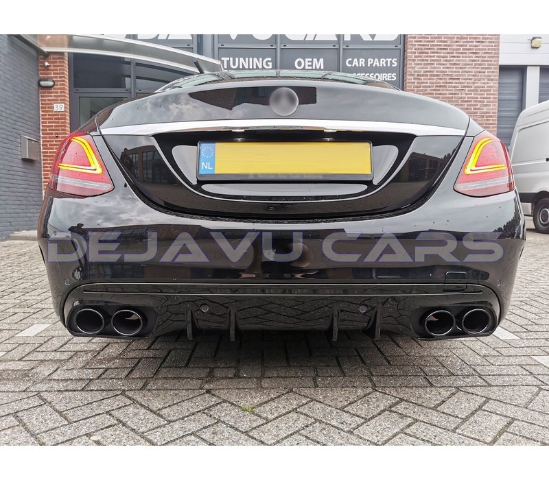 Facelift C43 AMG Look Diffuser for Mercedes Benz C-Class W205 / S205