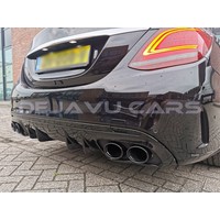 Facelift C43 AMG Look Diffuser for Mercedes Benz C-Class W205 / S205