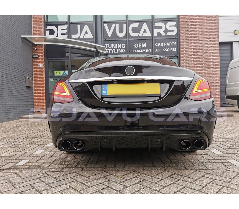 Facelift C43 AMG Look Diffuser for Mercedes Benz C-Class W205 / S205