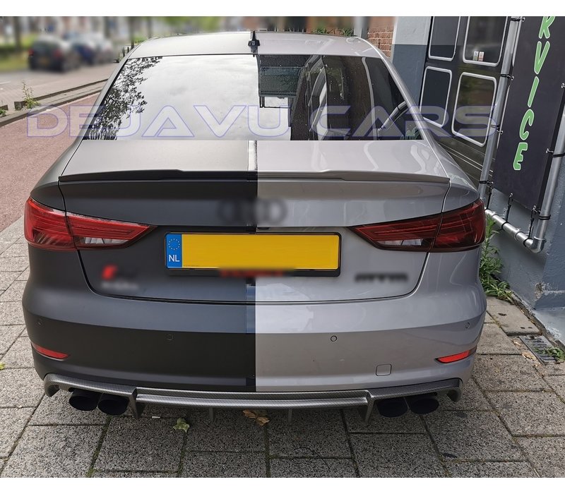 S3 Look Tailgate spoiler lip for Audi A3 8V Sedan