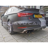 S3 Look Tailgate spoiler lip for Audi A3 8V Sedan