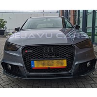 RS3 Look Frontgrill High-gloss Piano Black Edition for Audi A3 8V, S-line, S3