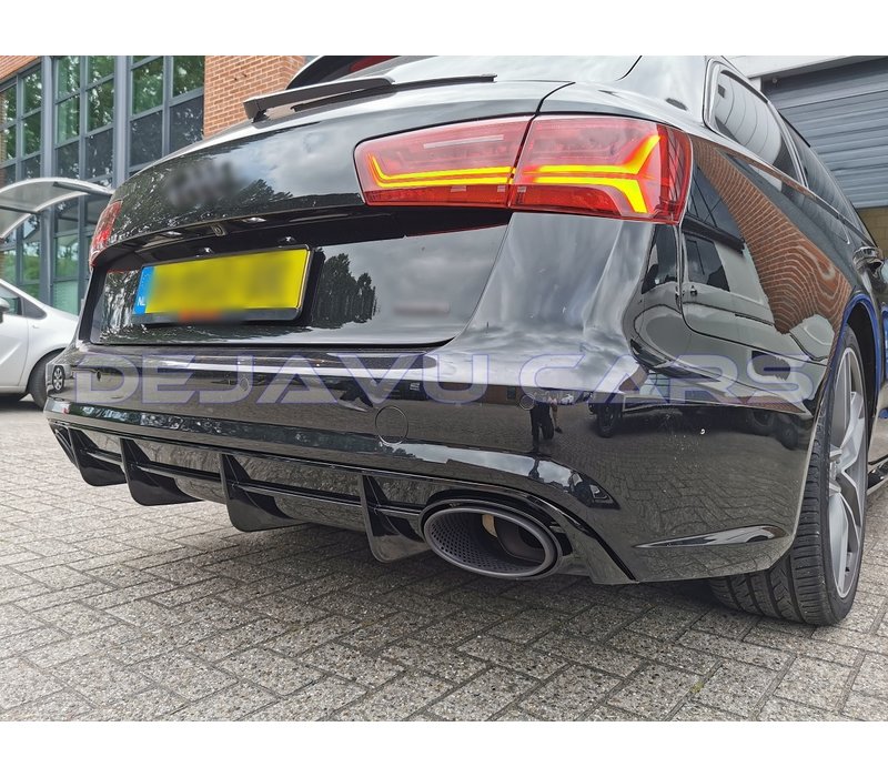 RS6 Look Diffuser voor Audi A6 C7.5 Facelift S line / S6