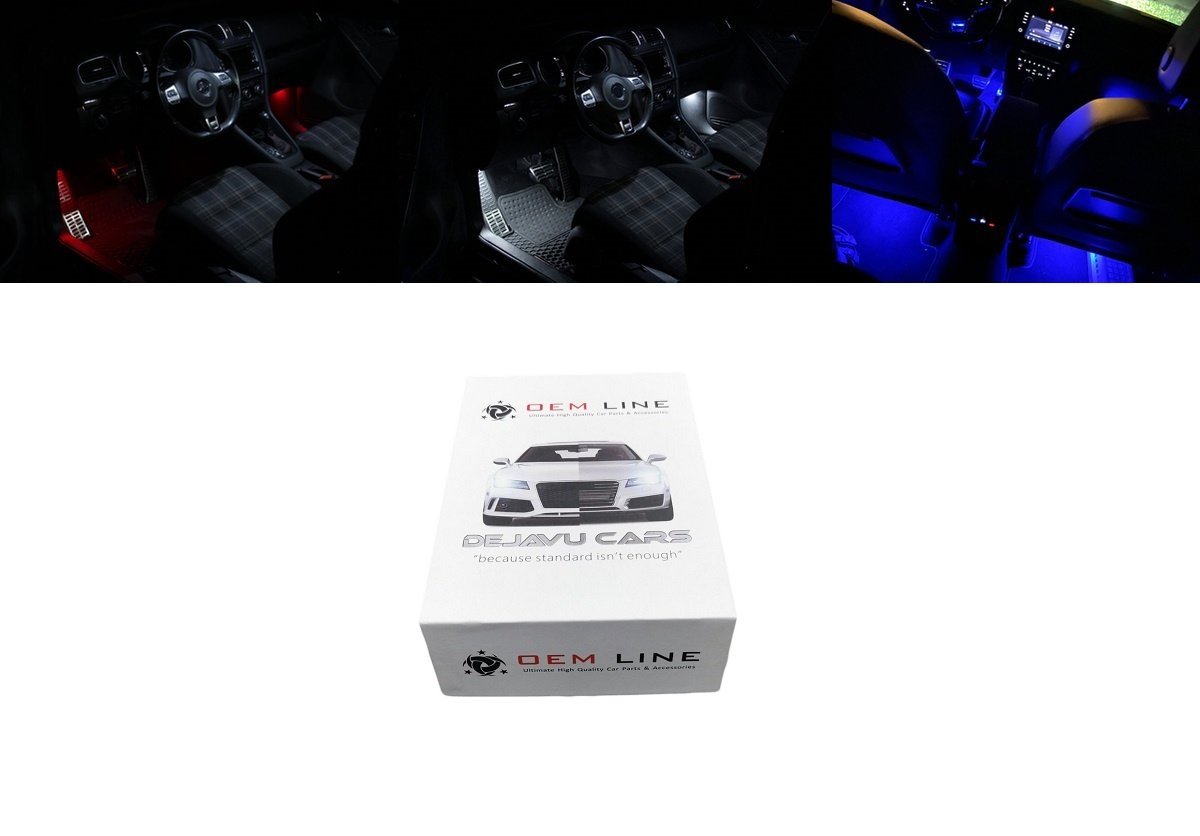 LED Fußraumbeleuchtung Kit  Rot oder Weiß für Volkswagen - WWW