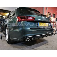 S6 Look Diffuser Black Edition voor Audi A6 C7.5 Facelift