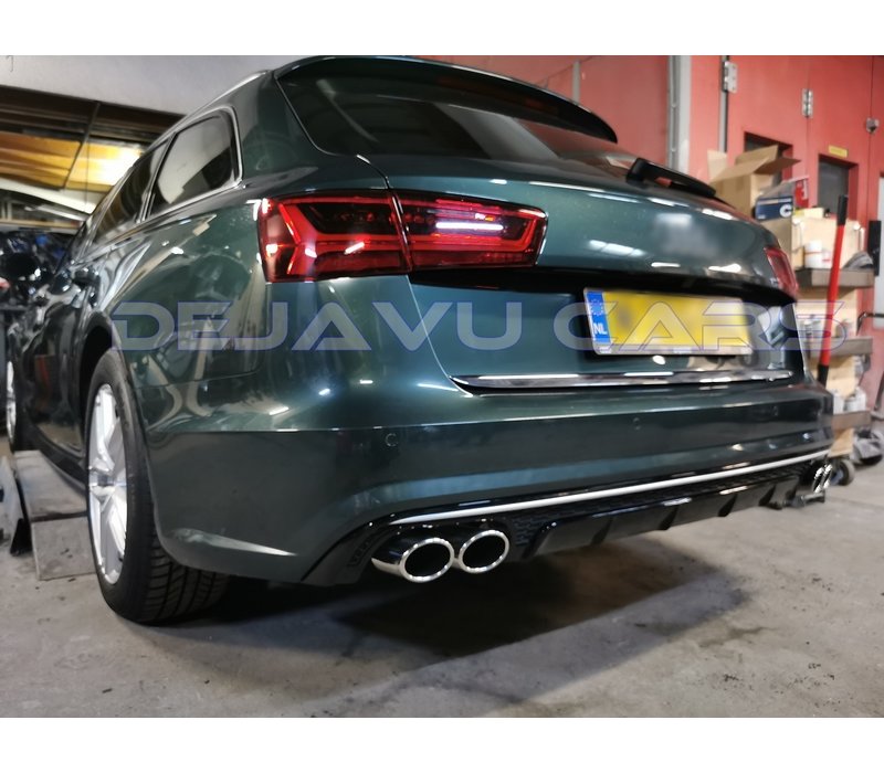 S6 Look Diffusor Black Edition für Audi A6 C7.5 Facelift