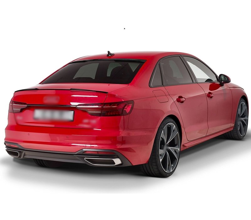 Tailgate spoiler lip for Audi A4 B9 Sedan Standard