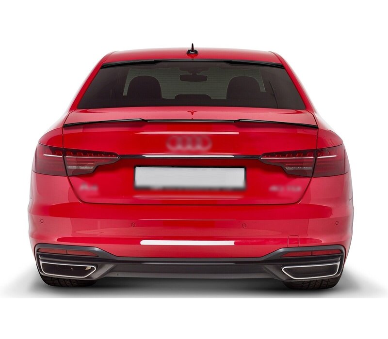 Tailgate spoiler lip for Audi A4 B9 Sedan Standard