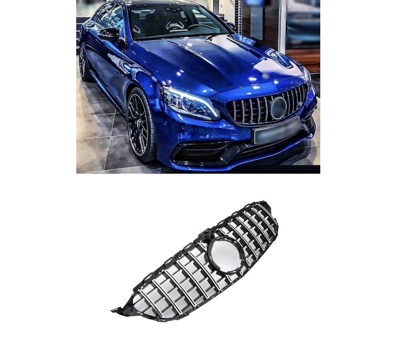 GT-R Panamericana Look Front Grill  for Mercedes Benz C-Class W205 Facelift