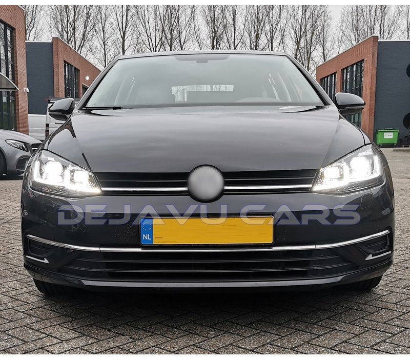 Facelift Look Voll LED Matrix Scheinwerfer mit Start Up Animation für Volkswagen Golf 7.5 Facelift