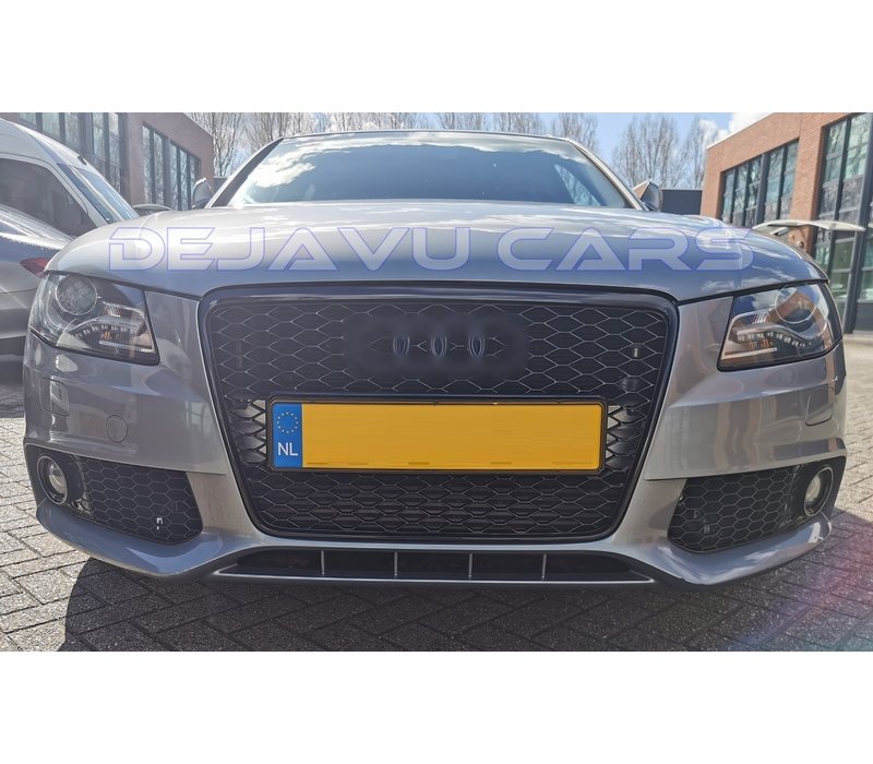 RS4 Look Front Grill Black Edition for Audi A4 B8 / S line / S4