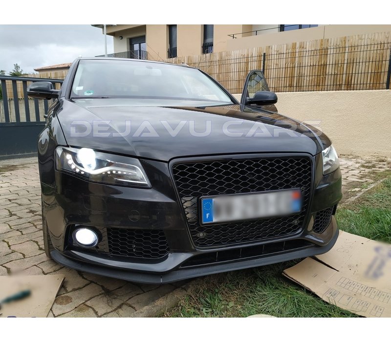 RS4 Look Kühlergrill Black Edition für Audi A4 B8