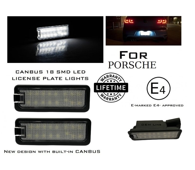 LED License Plate Lights for Porsche