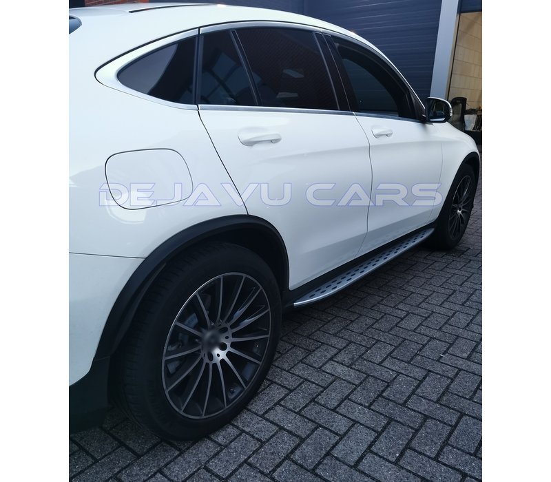 Running boards set for Mercedes Benz GLC Class X253 SUV & C253 Coupe