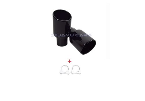 OEM Line ® Black Exhaust tips for Volkswagen Golf 6 R20 & Golf 5 R32
