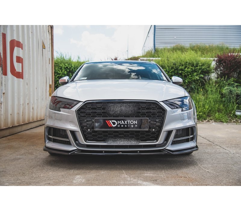 Front splitter V.3 for Audi S3 8V / A3 8V S line Facelift Sedan