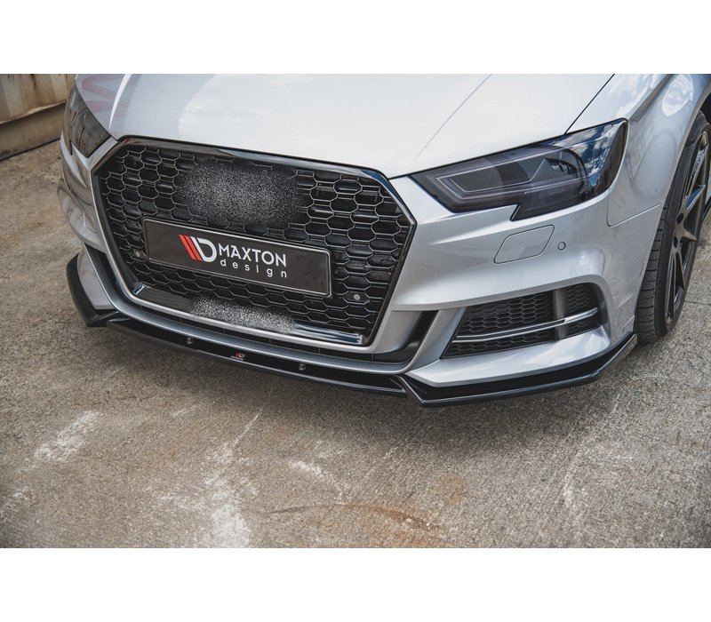 Front splitter V.3 voor Audi S3 8V / S line Facelift Sedan
