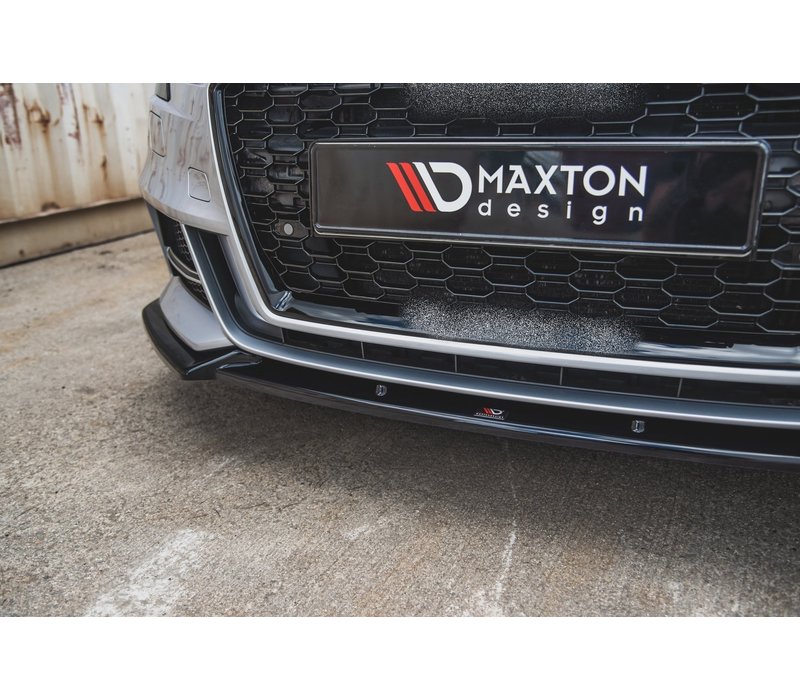 Front splitter V.3 voor Audi S3 8V / S line Facelift Sedan