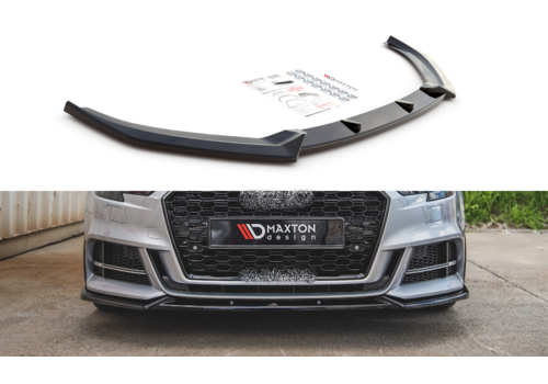 Maxton Design Front splitter V.3 for Audi S3 8V / A3 8V S line Facelift Sedan