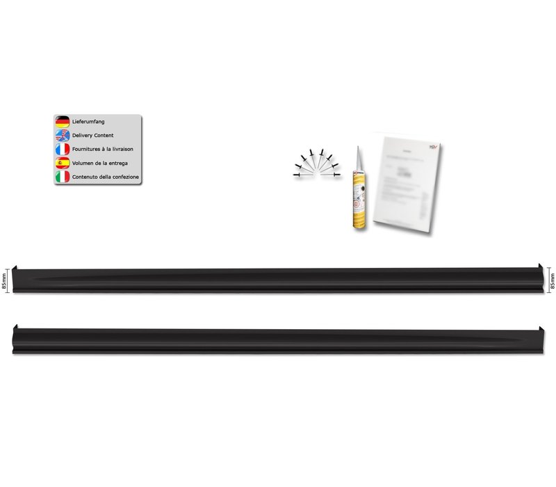 RS Look Side Skirts für Audi Audi A1 8X Sportback