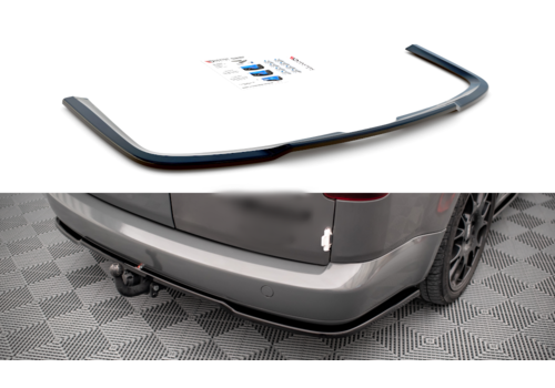 Maxton Design Central Rear Splitter voor Volkswagen Caddy MK3 Facelift 2010 - 2015 (Long)